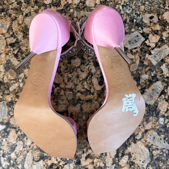Alexander McQueen Crystal Strap Sandals in Pink - Picture 5 of 13